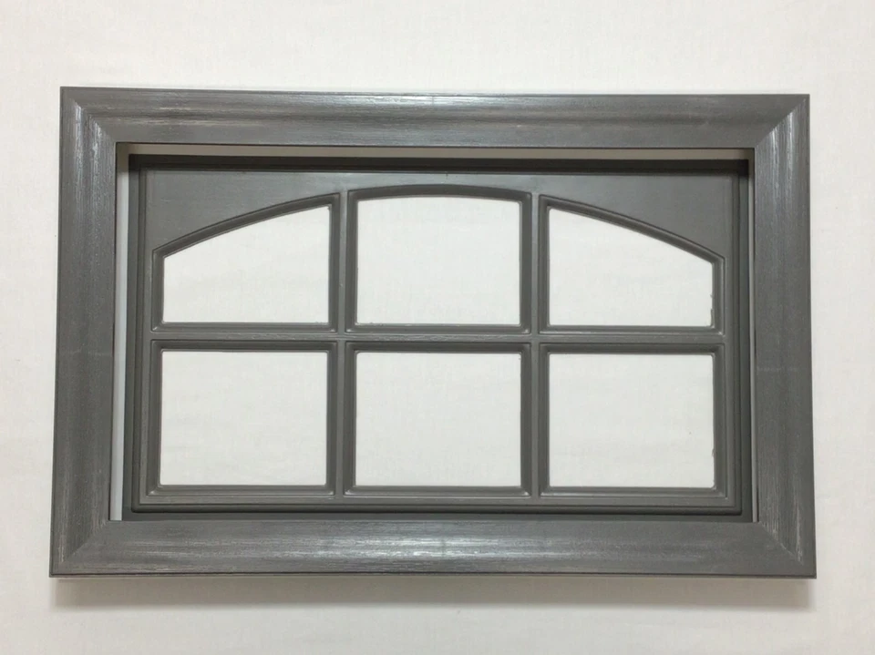 Kit de ventana de puerta de garaje gris carbón Amarr panel corto marco insertar opción de vidrio Foto 4 de 4