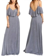 NWT Show Me Your Mumu Wedding Womens Renee Ruffle Maxi Dress Medium