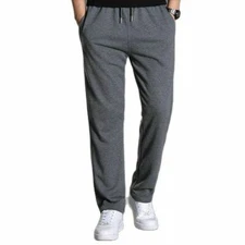 Sweatpants Men Joggers Cotton Sports Pant Tracksuit Jogging Trousers 