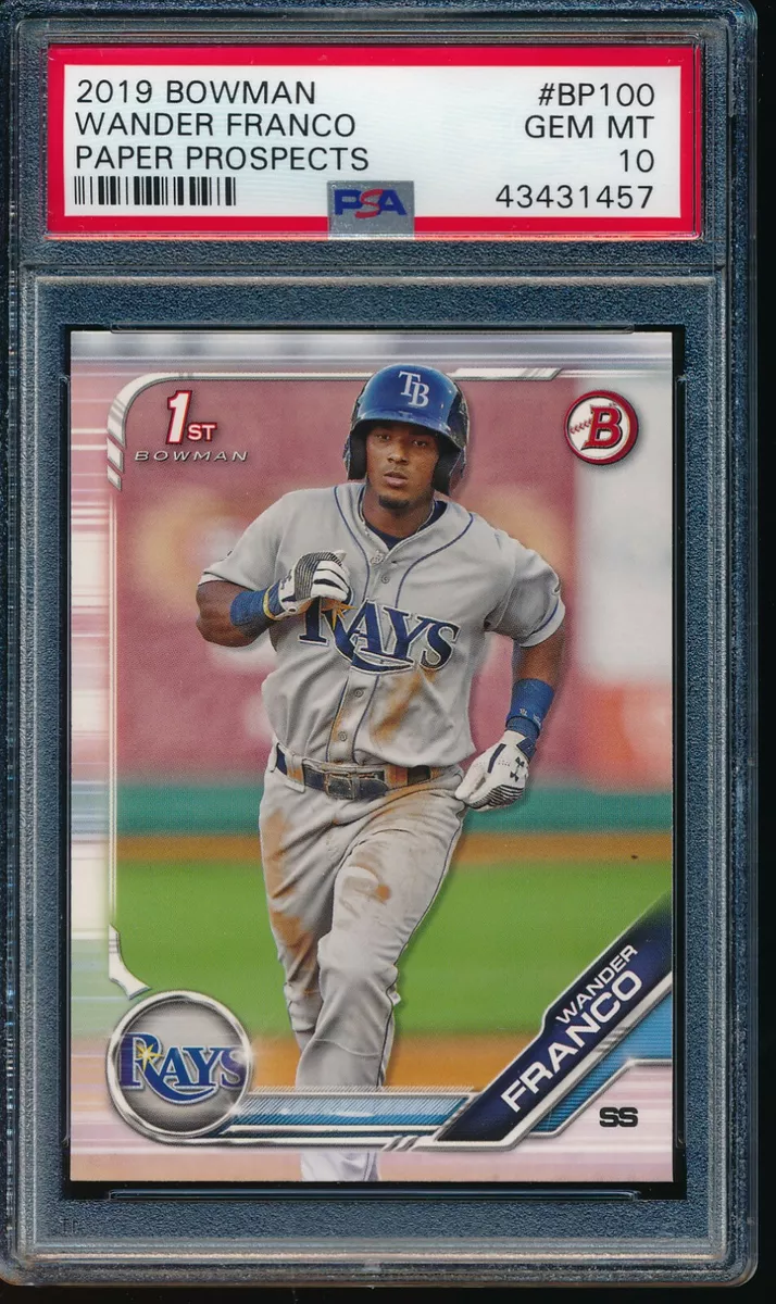 PSA 10 WANDER FRANCO 1st 2019 Bowman Paper Prospects Rookie Card RC GEM MINT QTY