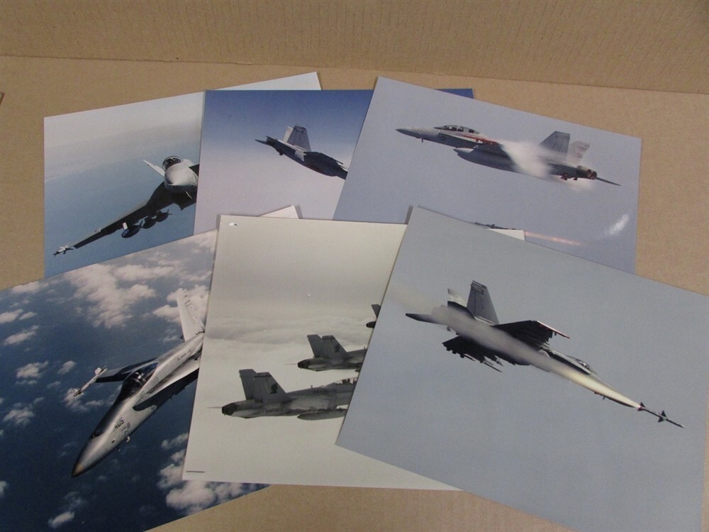 Set of 6 Original Color Photos F-18 HORNET Strike Fighter Squadron