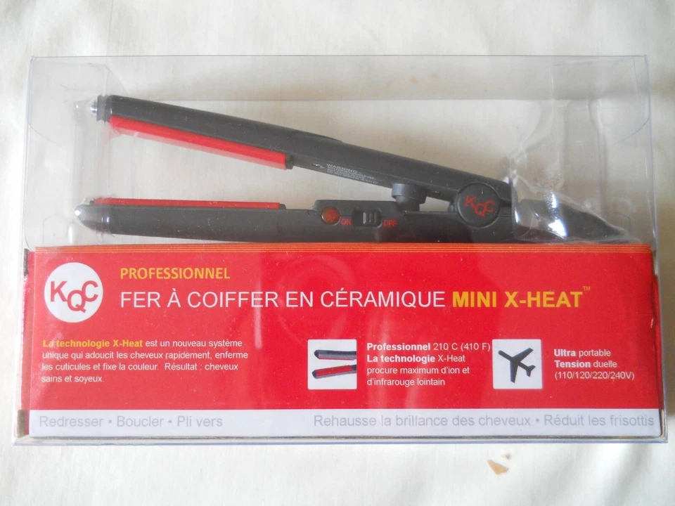 KQC MINI X-Heat Ceramic Styling Straightening Flat Iron NEW Foto 4 de 4