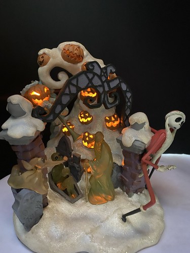Disney Haunted Mansion Holiday Figurine Very RARE Piece ALL LIGHTS WORK ...