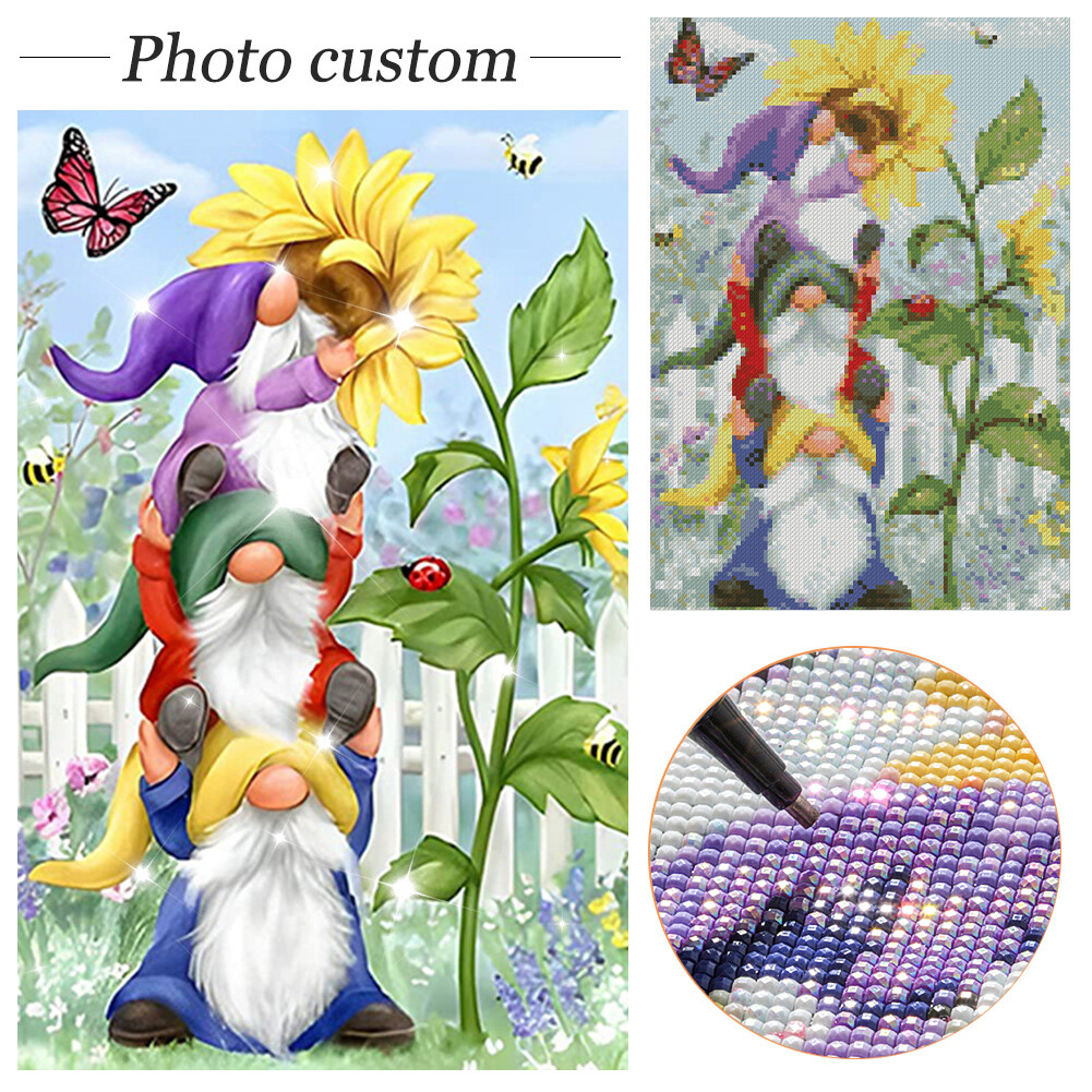5D DIY Full Square Drill Partial AB Drill Diamond Painting Swan Decor ...
