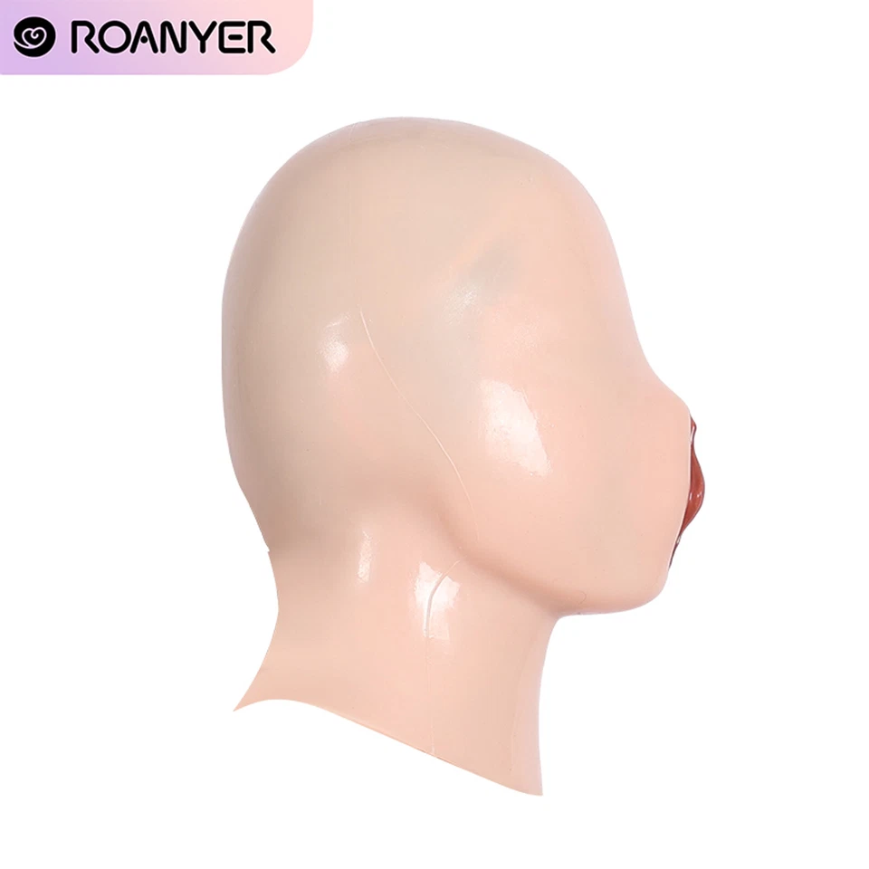 Roanyer Fake Vagina Silicone Mask Latex-like Glossy Mask for Fetish Cosplay - Image 3 of 4
