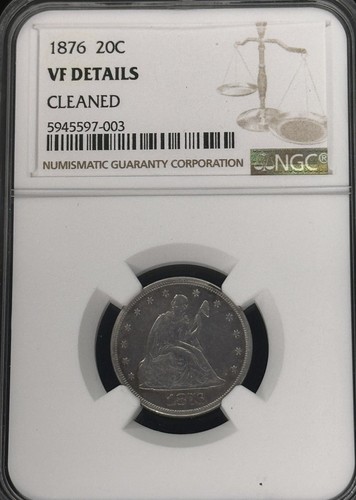 1876 twenty cent 20c - Picture 3 of 6