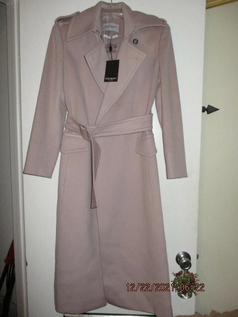 New Yves Saint Laurent Lavender Women s Coat Size F36