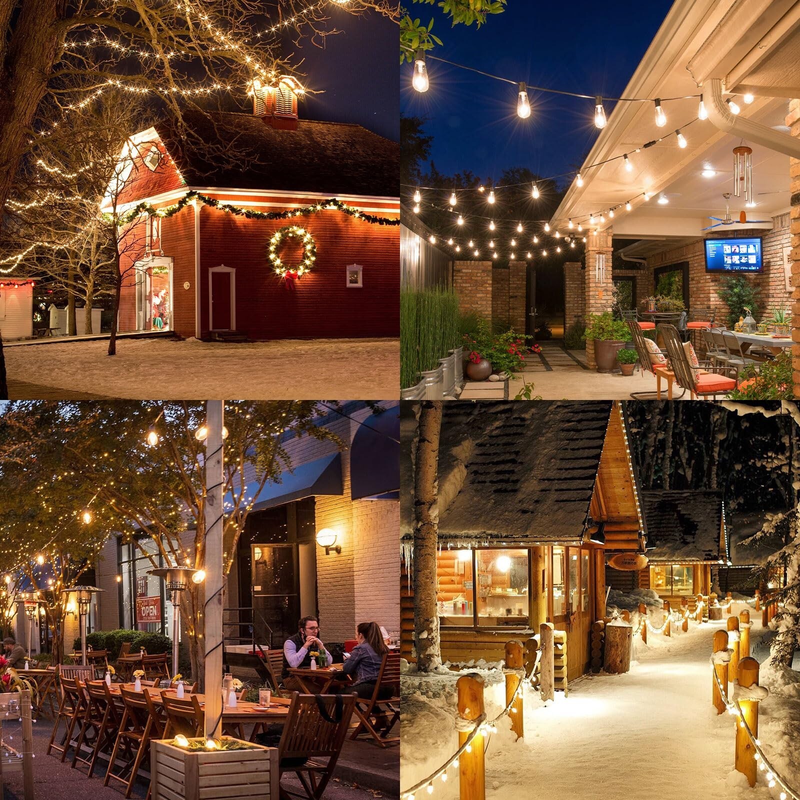 12Pack E17 LED Bulbs ST40 Replacement Light Bulbs, 0.6Watt Per Bulb ...