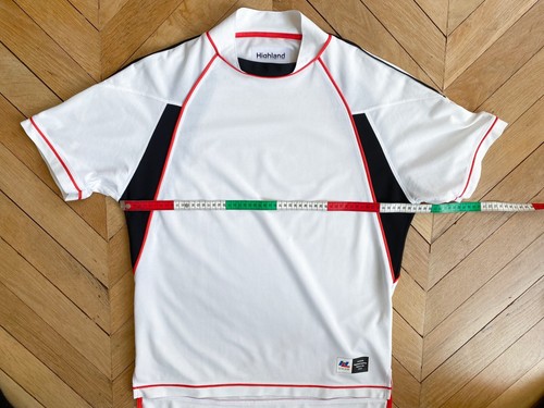 Mens Highland US Short Sleeve Top Shirt Polo White L Opening Ceremony - Picture 9 of 12