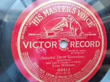 Evan Williams 78rpm Single 10-inch His Master's Voice #64411 Beautiful Isle of..