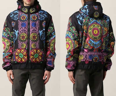 VERSACE JEANS COUTURE REGALIA BAROQUE JACKET BLOUSON JACKE BOMBER HOODED BNWT S