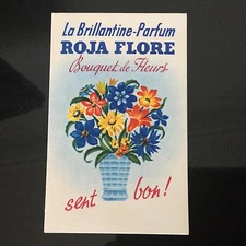 ROJA FLORE - Antique Brillantine Perfume Card - Perfume Card