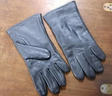 Womens US Military DRESS UNIFORM LINED GLOVES Unisex Black Leather Size 1C XXS