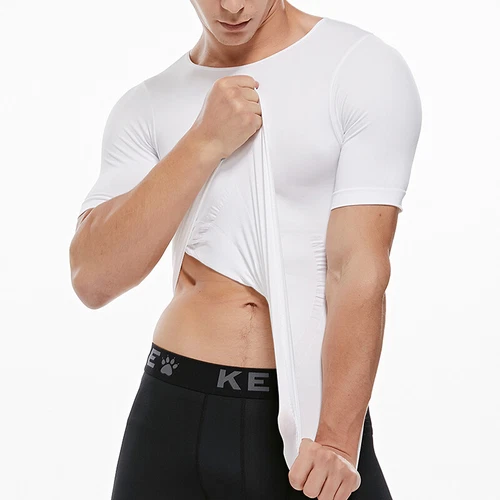 Men Fajas Para Hombres Faja Reductora De Hombres Body Abdomen Control Tee Shaper image 6