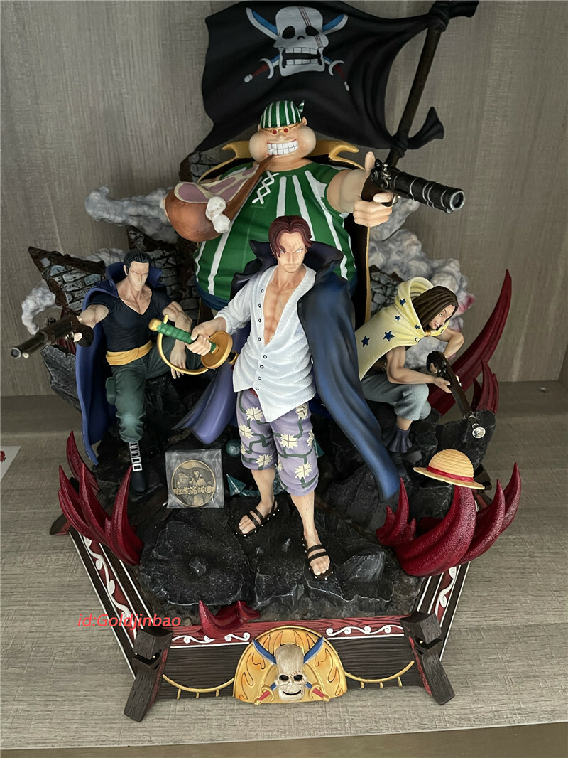 One Piece Red Hair Pirates Resin Statue Shanks Model Yasopp One Piece Red Hair Pirates Resin Statue Shanks Model Yasopp