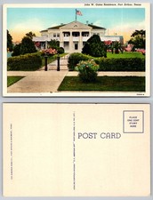 John W Gates Residence Port Arthur Texas Postcard
