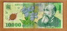 Banknote Romania 10000 lei 2000&2001  , P  112 a  , see scan.