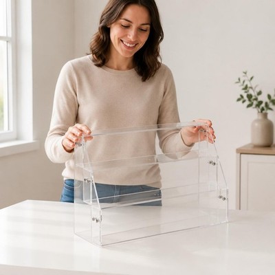 Sammlerstück Display Halter leicht zu reinigen 3 Ebenen Acryl Erhöhung große Kapazität