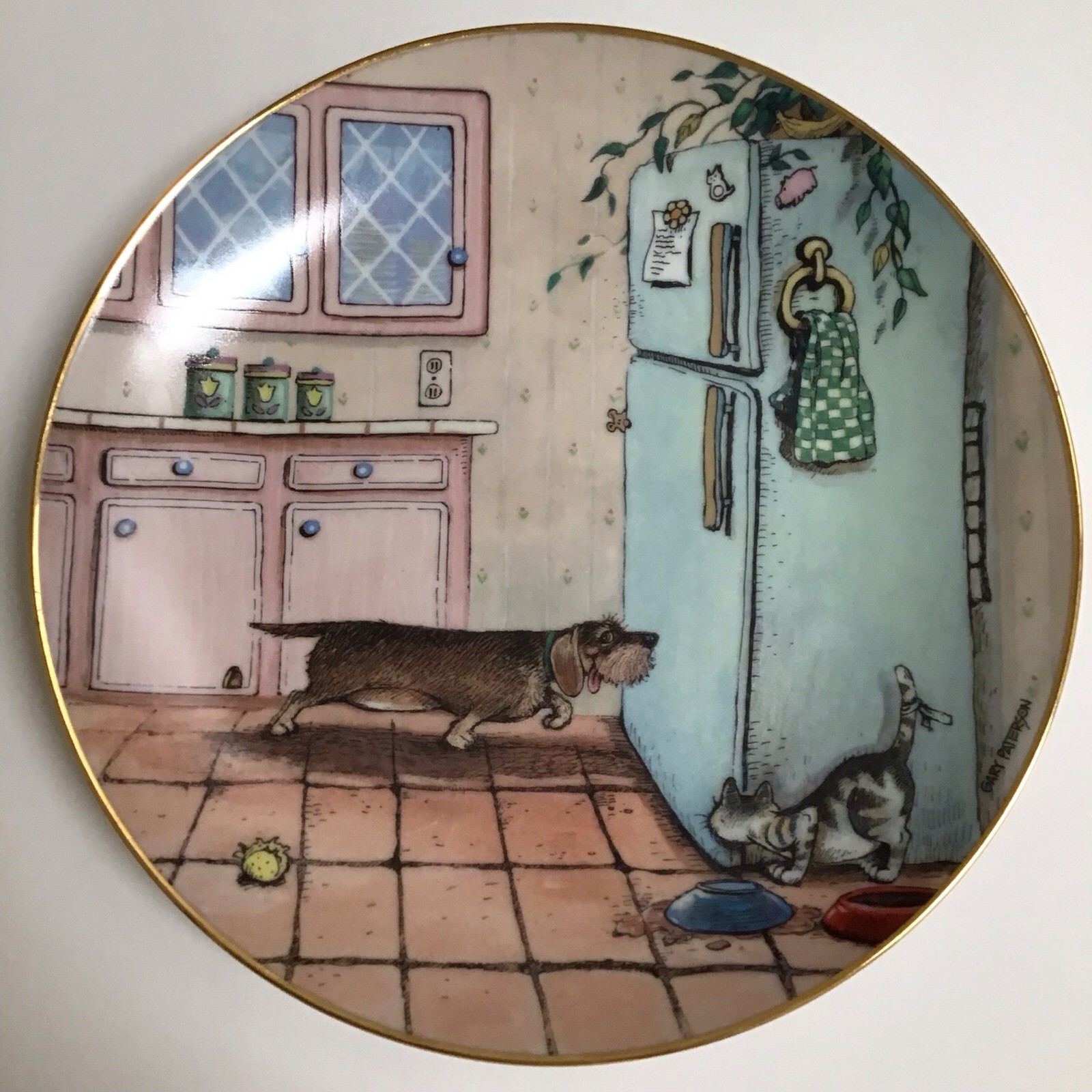 ? Gary Patterson Danbury Mint Decor Plate Gold