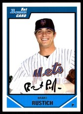 Brant Rustich 2007 Bowman Draft Picks & Prospects #BDPP27 Mets MLB READ