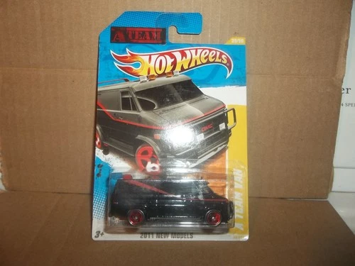VINTAGE HOT WHEELS THE A TEAM VAN ~ BLACK ~ 2011 NEW MODELS STILL IN BLISTER