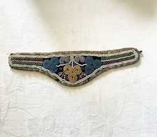 Antique First Nations Native American Hand Beaded Single  Maliseet Cuff 7.5&rdquo;
