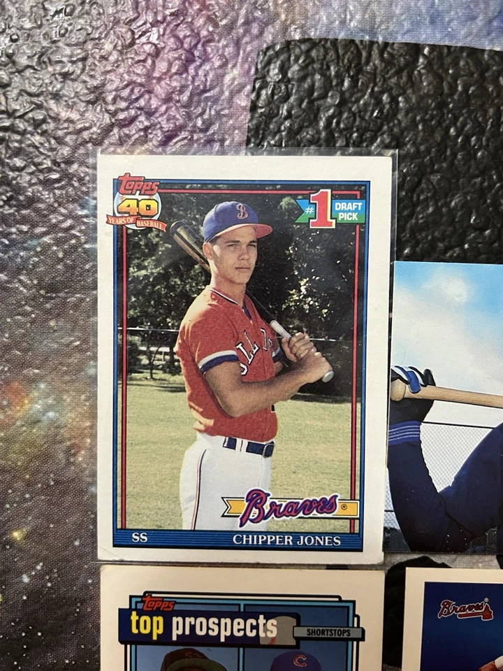 🔥RARE🔥CHIPPER JONES ROOKIE PROSPECT 4 Cards INCL FLEER ULTRA TOPPS🔥BASEBALL🔥 - Изображение 3 из 4