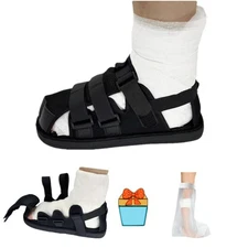 Post Op Shoe Recovery Plaster Shoe Waterproof Leg Cast Cover Fracture Support XL