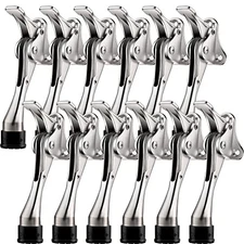  12 Pcs Kick Down Door Stops 5.2 Inch Heavy Duty Door Stops for Bottom 