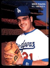 Mike Piazza 1994 Mother's Cookies Mike Piazza #3 Dodgers MLB READ FREE SHIPPING