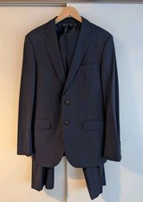 Hawes & Curtis Sartorial Super 120’s Wool Suit 40" Blue Slim Fit Two Piece 
