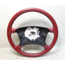 Bmw E36 3-series Z3 Steering Wheel Tannin Red Leather 4 Spoke Oem