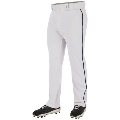 Champro Triple Crown 2.0 Open Bottom Baseball Pants Adult MED White Navy Stripe