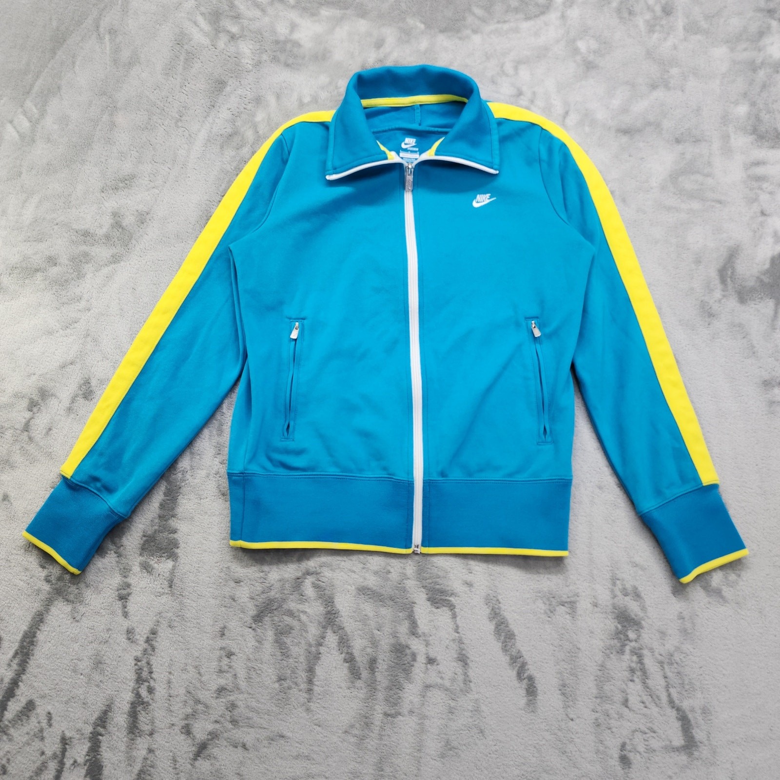 SACAI X NIKE Nike N98 Track Jacket Donna Taglia L Blu Giallo Riga Retrò Nazionale Full Zip