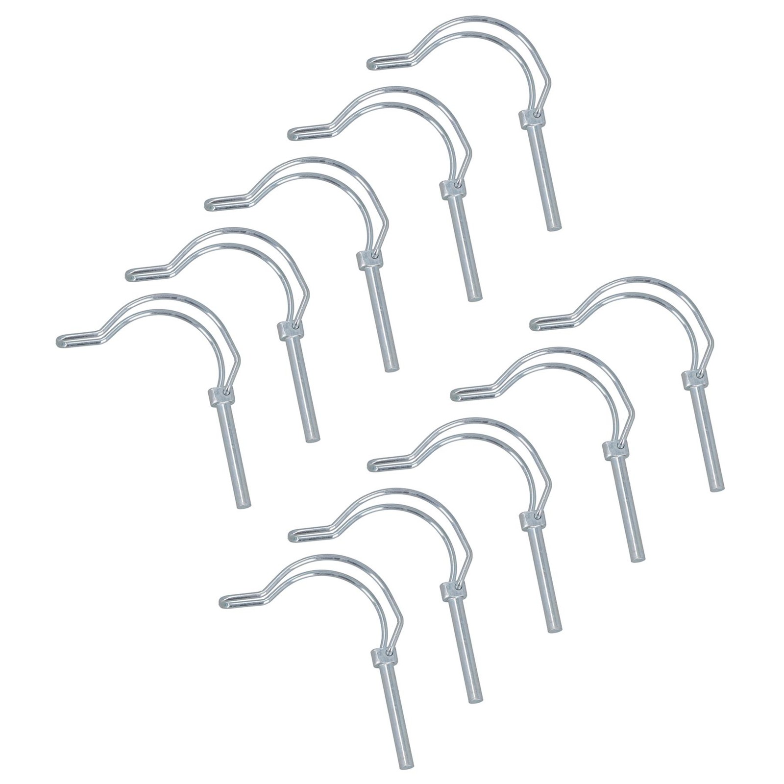 8mm x 60mm  Pipe Pin Lynch Pins Fastener Retaining Clip Trailer Tractor 10pc