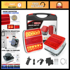 Magnetic Wireless Trailer Lights - USB-C Rechargeable, Waterproof LED Tow Kit, I