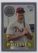 2018 Heritage High Number Hot Box Chrome Purple Refractor Dylan Cozens 1cx3