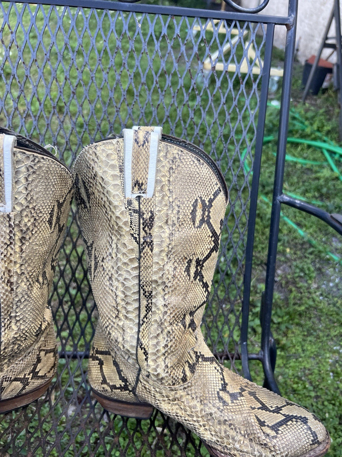 Full Natural Brown Genuine Snakeskin Python Men C… - image 3