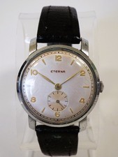 Eterna Men's Vintage Manual Wind Wristwatch 1940's Ticking Spares/Repair