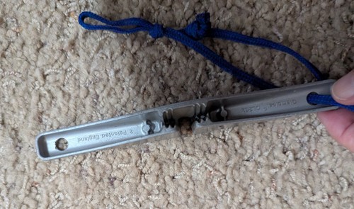 Windsurfing - downhaul outhaul tool - Tug Cleat- 2 handle aluminum - Clamcleat