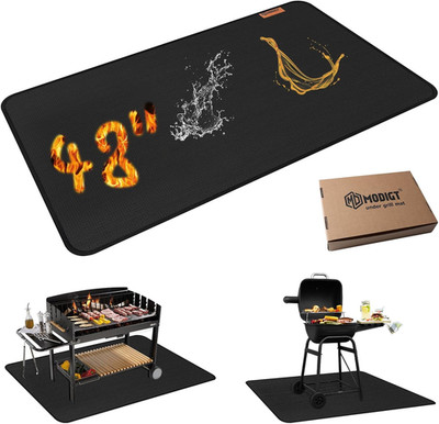 48 ×30 inch Under Grill mat, Double-Side Fireproof & Heat-resistant Outdoor Gril