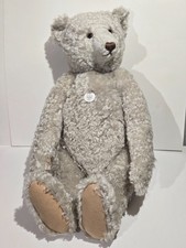 New Steiff Germany 1908 Replica Ltd Ed Growler Jointed White Mohair Bear 65 cm