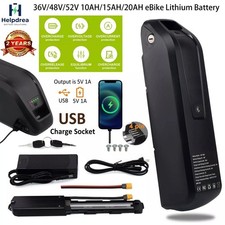 36V 48V 52V 10/15/20AH Lithium Battery BMS For 200W-2000W Ebike Electric Bicycle