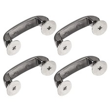 Arch Bridge Buckle, 4Pcs 30mm D-Ring Connector Buckles for Bag Hanger DIY, Black