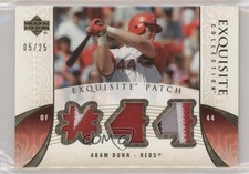 2006 Upper Deck Exquisite Collection Memorabilia 5/25 Adam Dunn #EM-AD Patch s7f