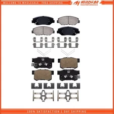 Front and Rear Ceramic Brake Pads for 2005 2006 2012 - 2016 Honda CR-V