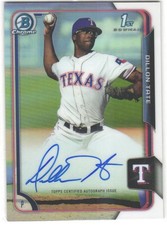 2015 Bowman Draft Dillon Tate #BCA-DT Chrome Draft Pick Autographs Refractors AU