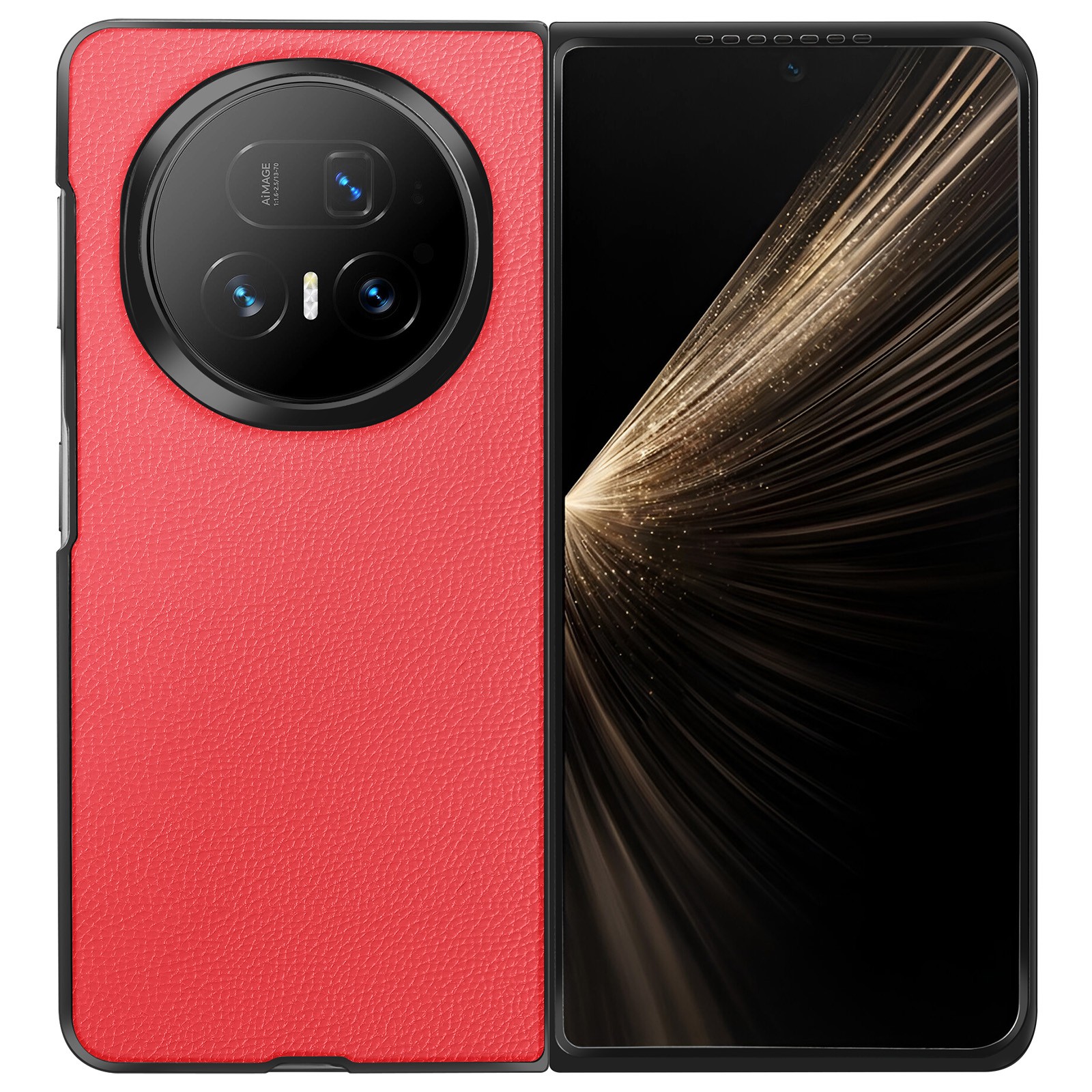 Étui rigide Honor Magic V5 finition premium effet cuir martelé chic
