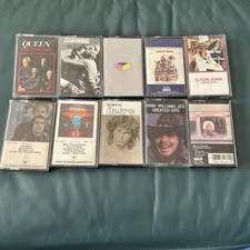 classic rock and country cassette lot Of 10