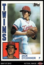 1984 Topps #268 Jack O'Connor Twins 7 - NM